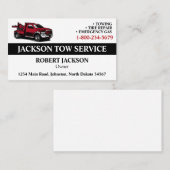 Professionele sleepvrachtwagenservice visitekaartje (Voorkant / Achterkant)