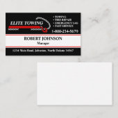 Professionele sleepvrachtwagenservice visitekaartje (Voorkant / Achterkant)