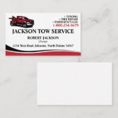 Professionele sleepvrachtwagenservice visitekaartje (Voorkant / Achterkant)