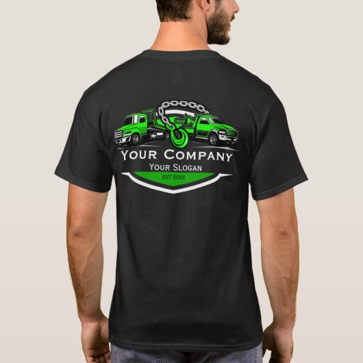 Professionele Sleepwagen Onderneming, Hijsdienst T-shirt (Achterkant)