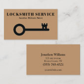 Professionele slotenmaker service visitekaartje (Voorkant / Achterkant)