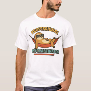 Professionele Sloth T-Shirt met Retro Uitstraling 