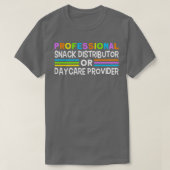 Professionele snackdistributeur voor dagzorg Kinde T-shirt (Design voorkant)