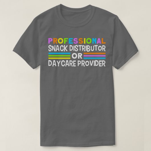 Professionele snackdistributeur voor dagzorg Kinde T-shirt (Design voorkant)