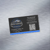 Professionele sneeuwverwijdering, sneeuwploegbedri magnetisch visitekaartje (Voorbeeld)