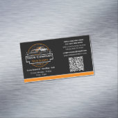 Professionele sneeuwverwijdering, sneeuwploegbedri magnetisch visitekaartje (Voorbeeld)