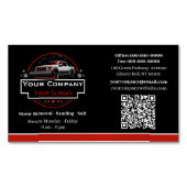 Professionele sneeuwverwijdering, sneeuwploegbedri magnetisch visitekaartje (Voorkant)