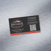 Professionele sneeuwverwijdering, sneeuwploegbedri magnetisch visitekaartje (Voorbeeld)