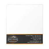 Professionele sneeuwverwijdering, sneeuwploegbedri notitieblok (Voorkant)