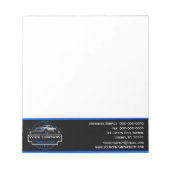 Professionele sneeuwverwijdering, sneeuwploegbedri notitieblok (Voorkant)