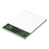 Professionele sneeuwverwijdering, sneeuwploegbedri notitieblok (Linkerzijde)