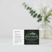 Professionele sneeuwverwijdering, sneeuwploegbedri visitekaartje (Staand voorkant)