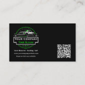 Professionele sneeuwverwijdering, sneeuwploegbedri visitekaartje (Achterkant)