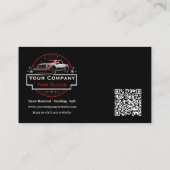 Professionele sneeuwverwijdering, sneeuwploegbedri visitekaartje (Achterkant)