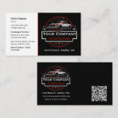 Professionele sneeuwverwijdering, sneeuwploegbedri visitekaartje (Voorkant / Achterkant)