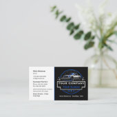 Professionele sneeuwverwijdering, sneeuwploegbedri visitekaartje (Staand voorkant)