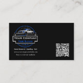 Professionele sneeuwverwijdering, sneeuwploegbedri visitekaartje (Achterkant)