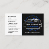 Professionele sneeuwverwijdering, sneeuwploegbedri visitekaartje (Voorkant)