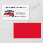 Professionele sneeuwverwijderingsservice visitekaartje (Voorkant / Achterkant)