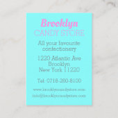 Professionele snoepgoed Sweet Shop Snoep Store Visitekaartje (Achterkant)