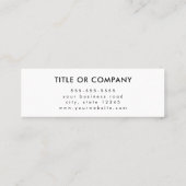 Professionele Social Media Logo Volg mij QR Code Mini Visitekaartje (Achterkant)