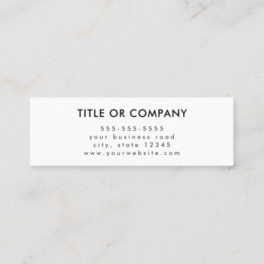 Professionele Social Media Logo Volg mij QR Code Mini Visitekaartje (Achterkant)