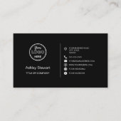 Professionele sociale media Logo Modern Trendy Bla Visitekaartje (Voorkant)