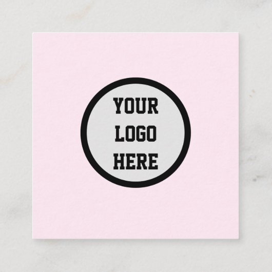Professionele sociale media QR-code schaalbaar roz Vierkante Visitekaartje (Achterkant)