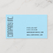 Professionele sociale media visitekaartje (Achterkant)