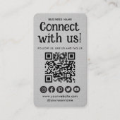 Professionele sociale media Website Modern Grey Visitekaartje (Voorkant)