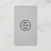 Professionele sociale media Website Modern Grey Visitekaartje (Achterkant)