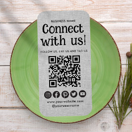 Professionele sociale media Website Modern Grey Visitekaartje