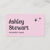 Professionele sociale media Website Modern Roze Visitekaartje (Achterkant)