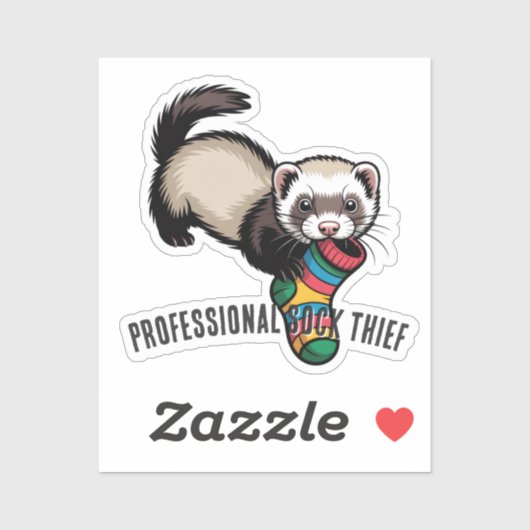 Professionele Sokken Dief Sticker (Vel)