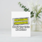Professionele Sonographer...Joke Briefkaart (Staand voorkant)