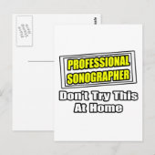 Professionele Sonographer...Joke Briefkaart (Voorkant / Achterkant)