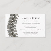 Professionele Spine Chiropractor Afspraak Afsprakenkaartje (Voorkant)
