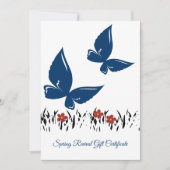 Professionele Spring Butterflies Cadeaubon (Voorkant)