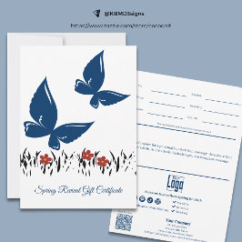 Professionele Spring Butterflies Cadeaubon