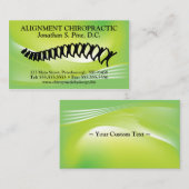 Professionele standaard Chiropraktijk-Visitekaartj Visitekaartje (Voorkant / Achterkant)