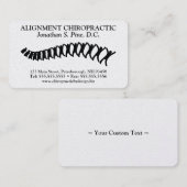 Professionele standaard Chiropraktijk-Visitekaartj Visitekaartje (Voorkant / Achterkant)