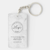 Professionele standaard QR-code Uw Logo Sleutelhan Sleutelhanger (achterkant)