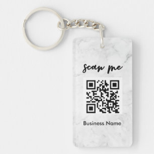 Professionele standaard QR-code Uw Logo Sleutelhan Sleutelhanger