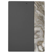 Professionele stijl Marmer en Zwart met naam Klembord (Achterkant)