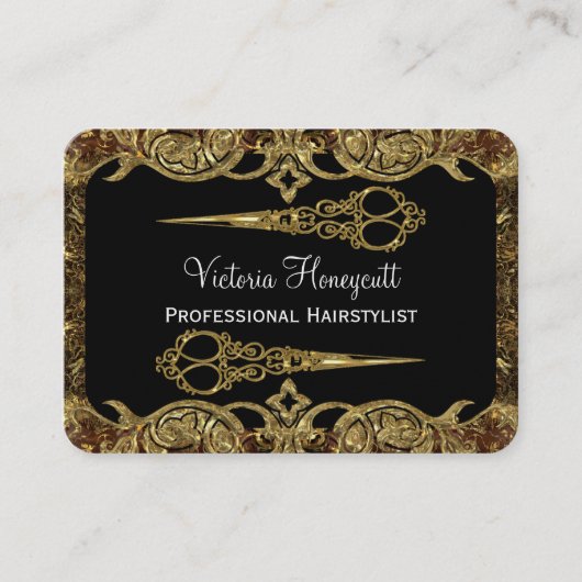 Professionele Stijl van de Schaar van Wellington Visitekaartje (Voorkant)