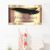 Professionele stijlkunstenaar Eyelash Unieke moder Spandoek (Insitu)