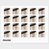 Professionele stijlkunstenaar Eyelash Unique RoseG Vierkante Sticker (Vel)