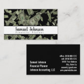 Professionele Stijlvolle Financiële Planner Accoun Visitekaartje (Voorkant / Achterkant)