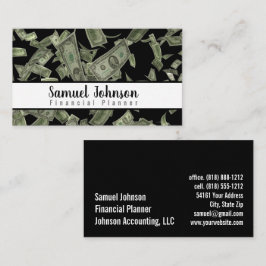 Professionele Stijlvolle Financiële Planner Accoun Visitekaartje