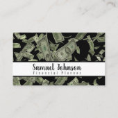 Professionele Stijlvolle Financiële Planner Accoun Visitekaartje (Voorkant)